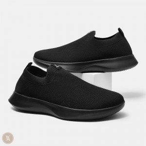 VIVAIA Bernie Waterproof Slip-on Sneakers Heren Zwart | DWY-6770