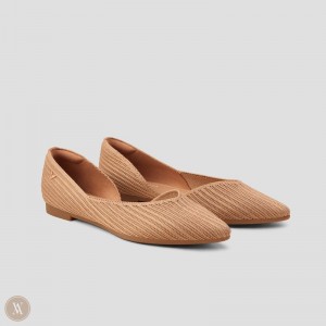 VIVAIA Melia Pointed-Toe Platte Schoenen Dames Nutmeg | YON-0953