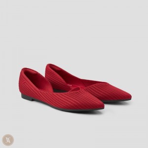 VIVAIA Melia Pointed-Toe Platte Schoenen Dames Rood | DVP-9771