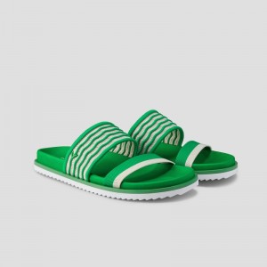 VIVAIA Naina Double Straps Slide Sandalen Dames Groen | ZYL-2850