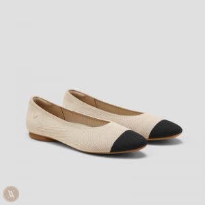 VIVAIA Tamia 2.0 Almond-Toe Ballerinas Dames Zwart | MJX-9666