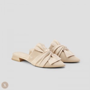 VIVAIA Yaffa Pointed-Toe Knot Sandalen Dames Almond | GAU-4049