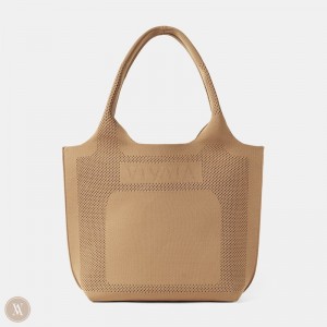 VIVAIA Zahara Tote Tassen Dames Khaki Bruin | MIN-1263