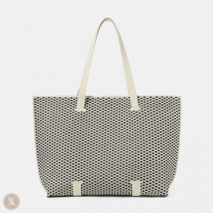 VIVAIA Zaneta Tote Tassen Dames Zwart Wit | LQM-6378