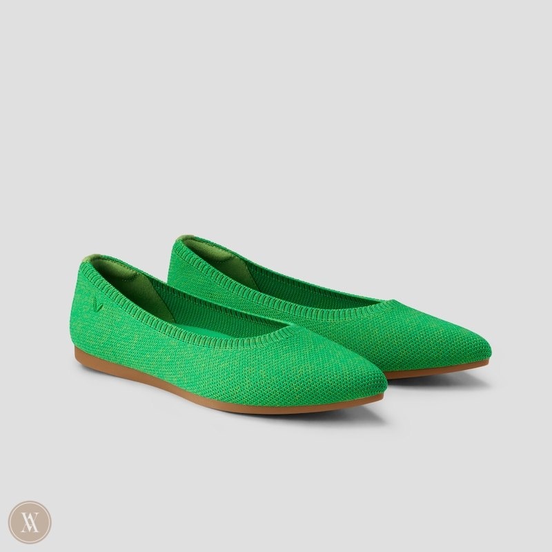 VIVAIA Aria 5° Pointed-Toe Ballerinas Dames Groen | ECL-7172