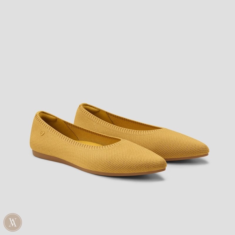 VIVAIA Aria 5° Pointed-Toe Ballerinas Dames Geel | FXN-8540