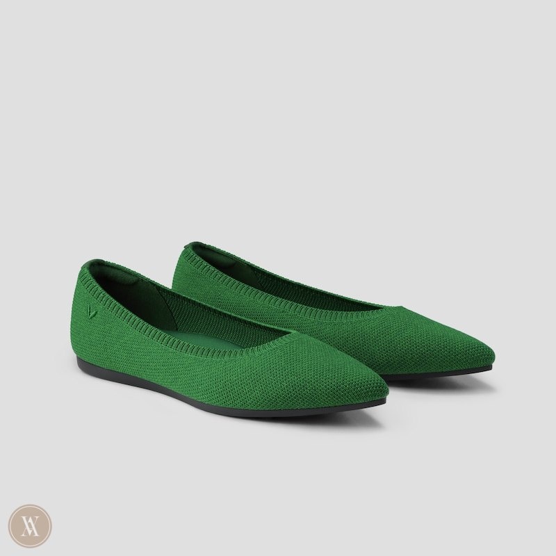 VIVAIA Aria 5° Pointed-Toe Ballerinas Dames Groen | DRT-8074