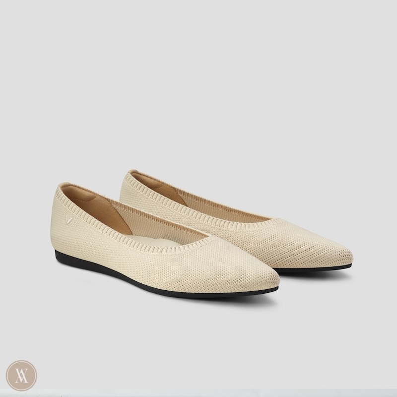 VIVAIA Aria 5° Pointed-Toe Ballerinas Dames Room Wit | CCB-7920