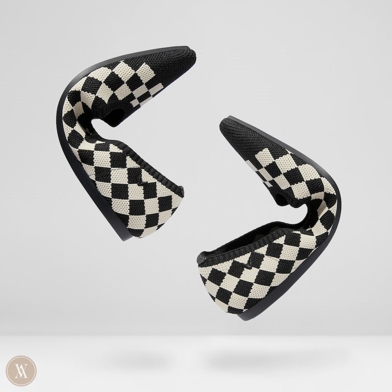 VIVAIA Aria 5° Pointed-Toe Ballerinas Dames Checker | PAK-6190