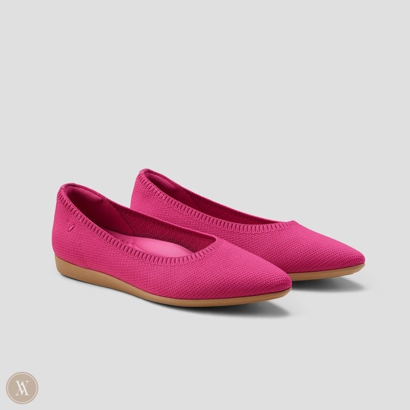 VIVAIA Aria CloudWalker Lightweight Pointed-Ballerinas Dames Pitaya | TJQ-6510