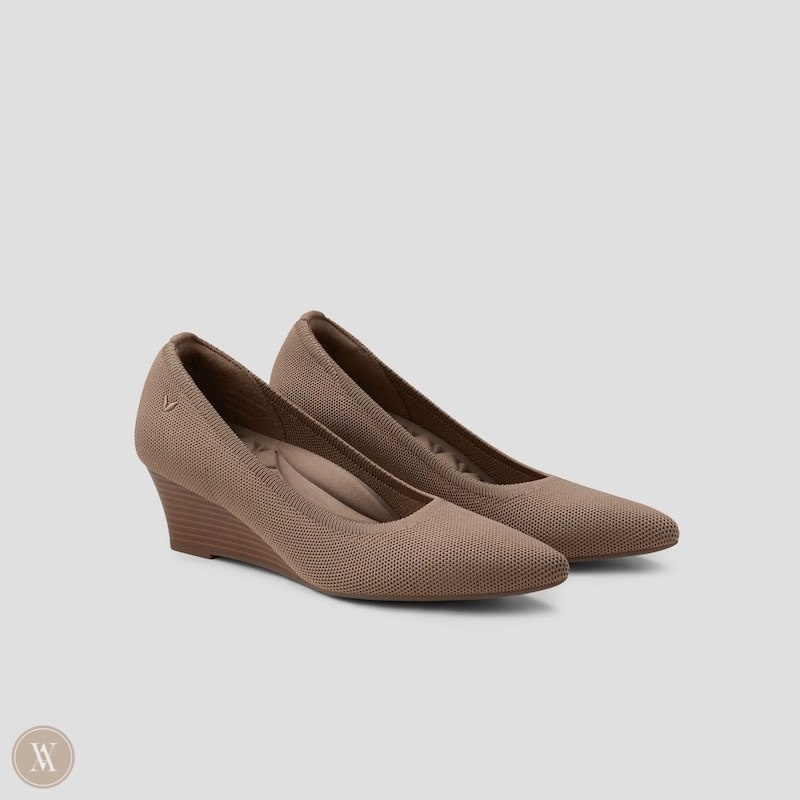 VIVAIA Aria Wedge Pro Pointed-Toe Wedge Dames Espresso | CUQ-8068