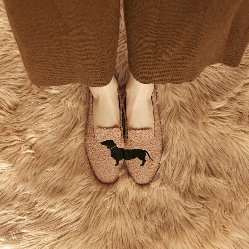 VIVAIA Audrey Round-Toe Terry Knit Loafers Dames Nutmeg - Dog | RNR-9973