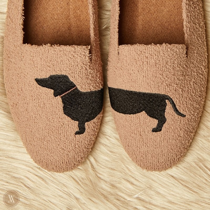 VIVAIA Audrey Round-Toe Terry Knit Loafers Dames Nutmeg - Dog | RNR-9973