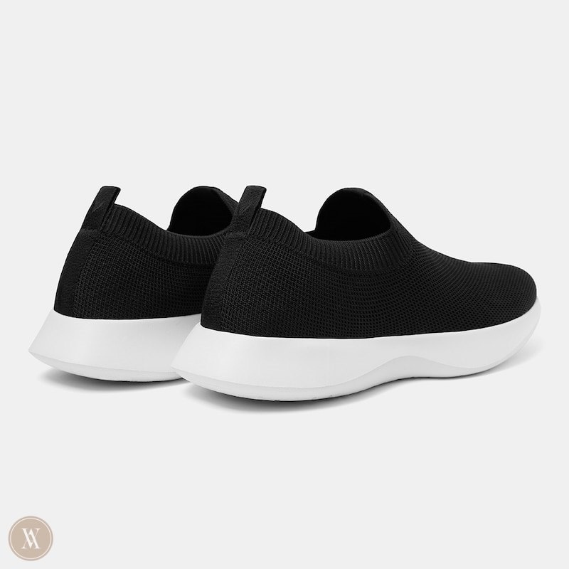 VIVAIA Bernie Waterproof Slip-on Sneakers Heren Zwart Wit | AOE-5962