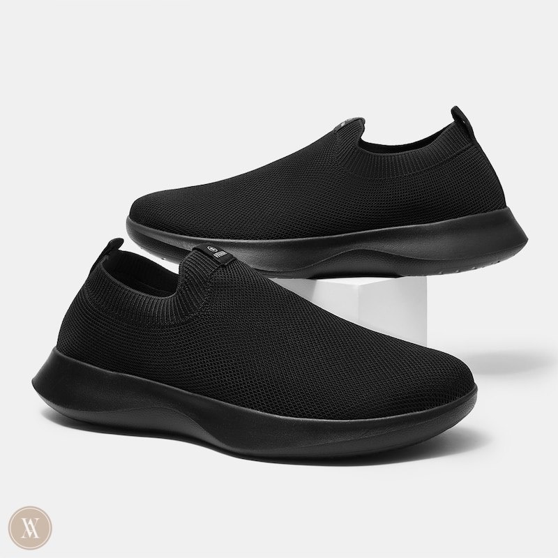 VIVAIA Bernie Waterproof Slip-on Sneakers Dames Zwart | DYU-2341