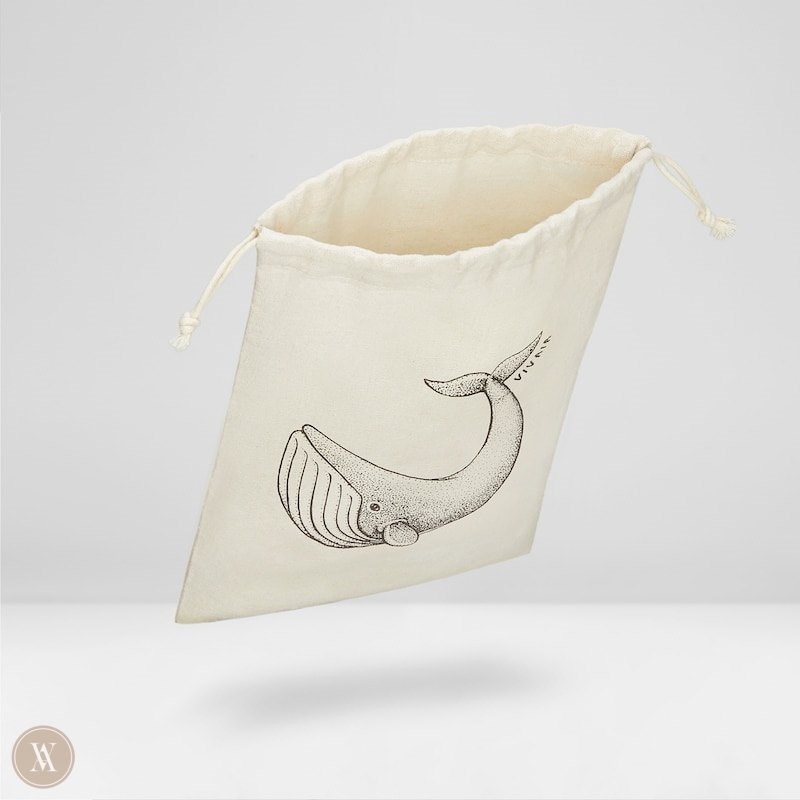 VIVAIA Canva Storage Bag-Marine Whale Tassen Dames Marine Whale | FSV-5758