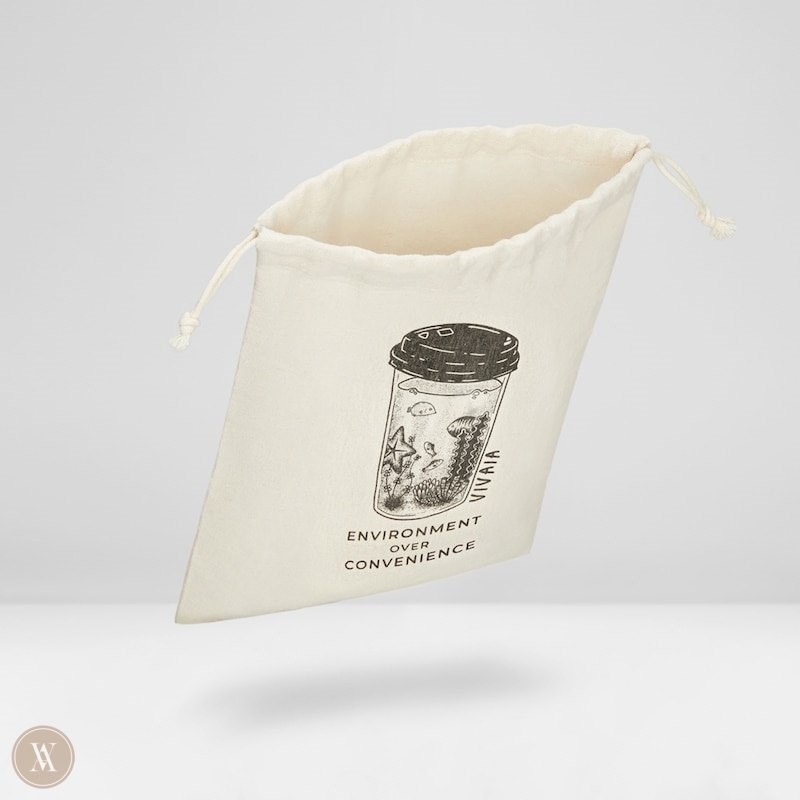 VIVAIA Canva Storage Bag-Nature Cup Tassen Dames Nature Cup | JDM-5663