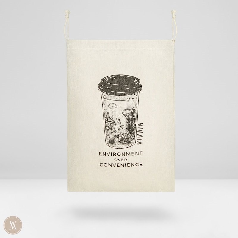 VIVAIA Canva Storage Bag-Nature Cup Tassen Dames Nature Cup | JDM-5663