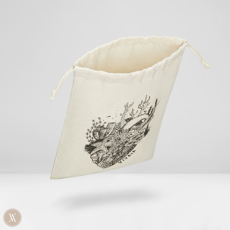 VIVAIA Canva Storage Bag-Ocean Heart Tassen Dames Ocean Heart | EET-6777