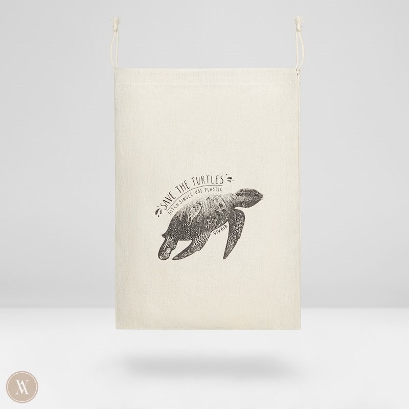 VIVAIA Canva Storage Bag-Sea Turtle Tassen Dames Sea Turtle | VDK-6669