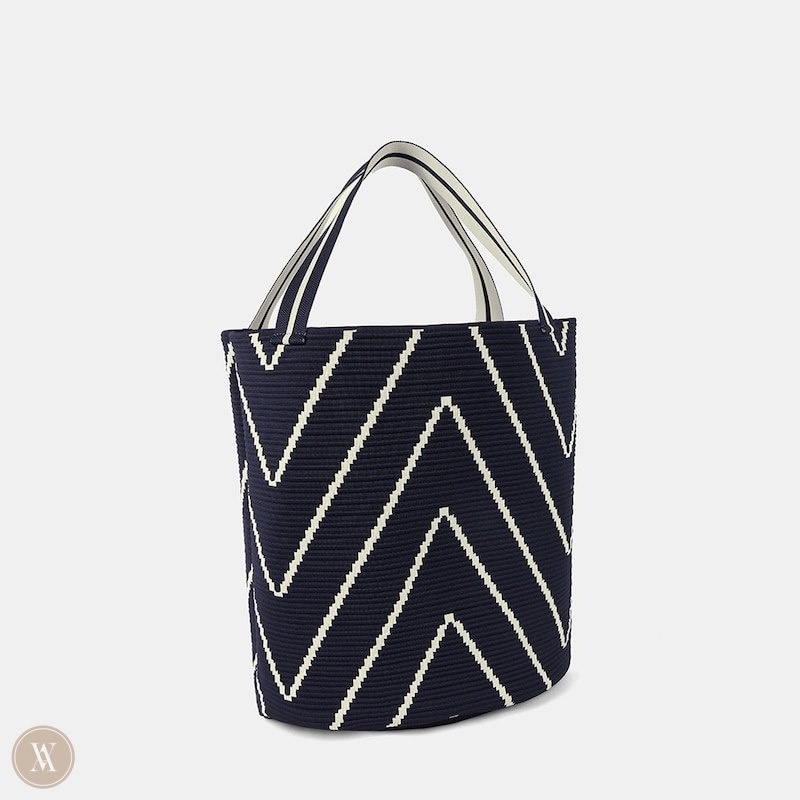 VIVAIA Colette Petite Tassen Dames M-marine Chevron | UYG-5400