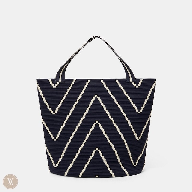 VIVAIA Colette Petite Tassen Dames M-marine Chevron | UYG-5400