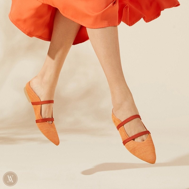 VIVAIA Elle Pointed-Toe Mules Dames Koraal Oranje | MJL-9986