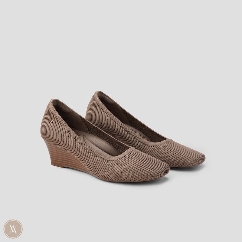 VIVAIA Margot Wedge Pro Square-toe Wedge Dames Espresso | PQU-8915