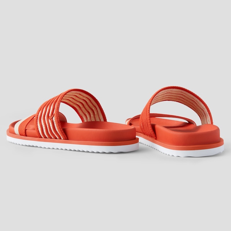 VIVAIA Naina Double Straps Slide Sandalen Dames Oranje | FWW-4287