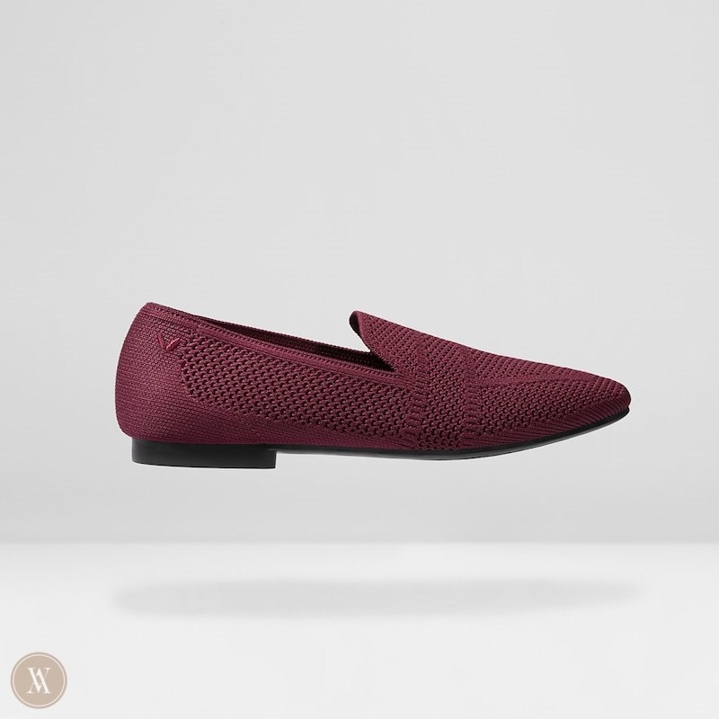 VIVAIA Nina Square-Toe Loafers Dames Bordeaux Rood | PEB-0897