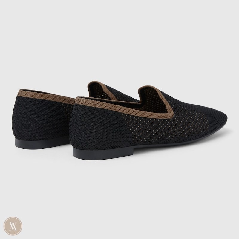 VIVAIA Reva Square-Toe Perforated Loafers Dames Diep | NQR-3800