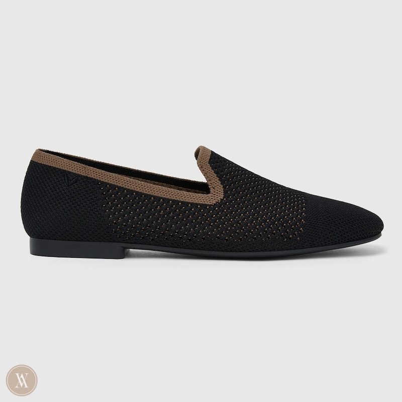 VIVAIA Reva Square-Toe Perforated Loafers Dames Diep | NQR-3800