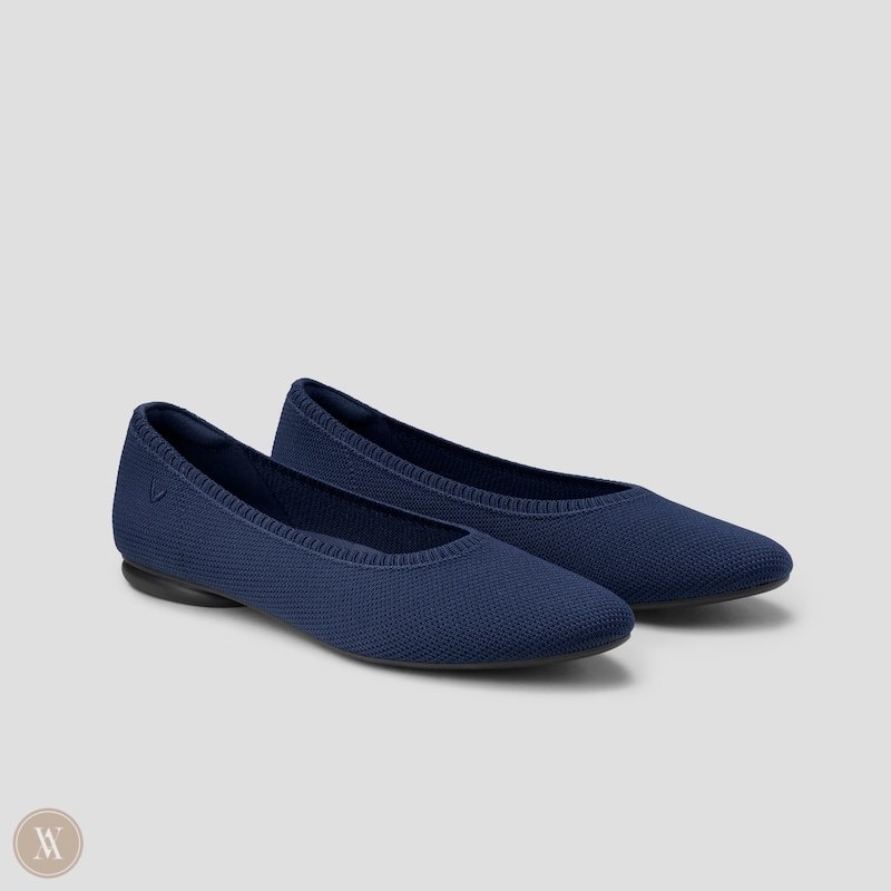 VIVAIA Tamia 2.0 Almond-Toe Ballerinas Dames Donkerblauw | CRH-6176