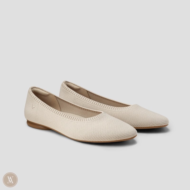 VIVAIA Tamia 2.0 Almond-Toe Ballerinas Dames Almond | NZM-1239