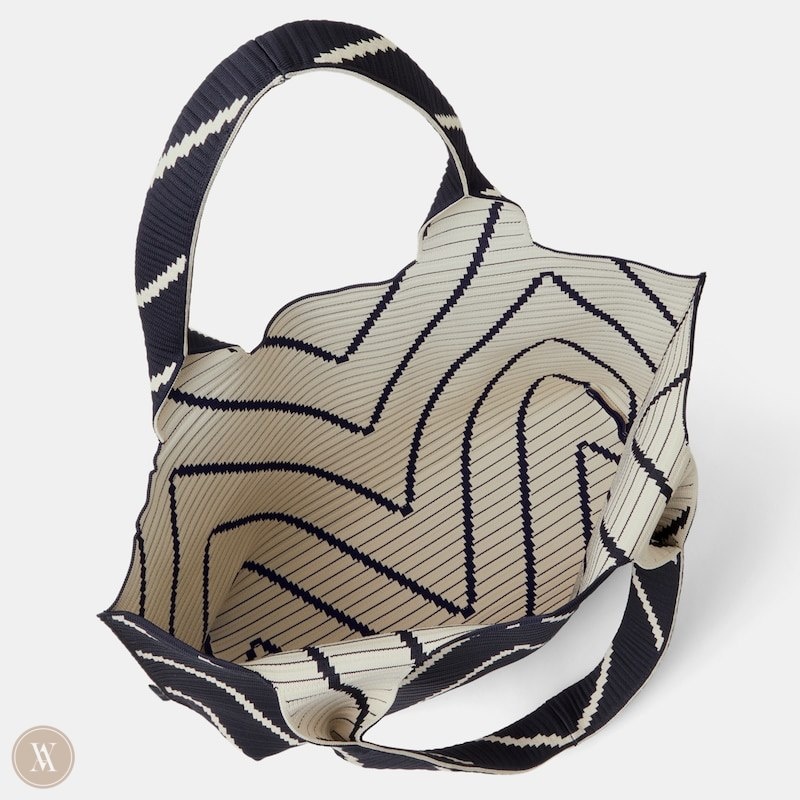 VIVAIA Wallace Tote-Dark Chevron Tassen Dames Donker | BUC-5890