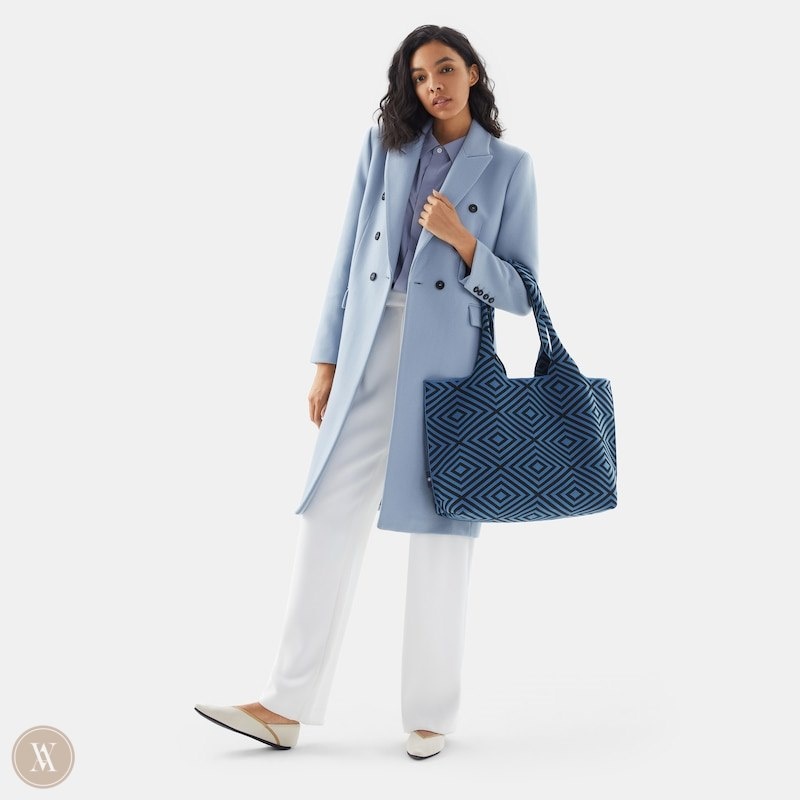 VIVAIA Wallace Tote-Diamond Tassen Dames Blauw | XKC-2590