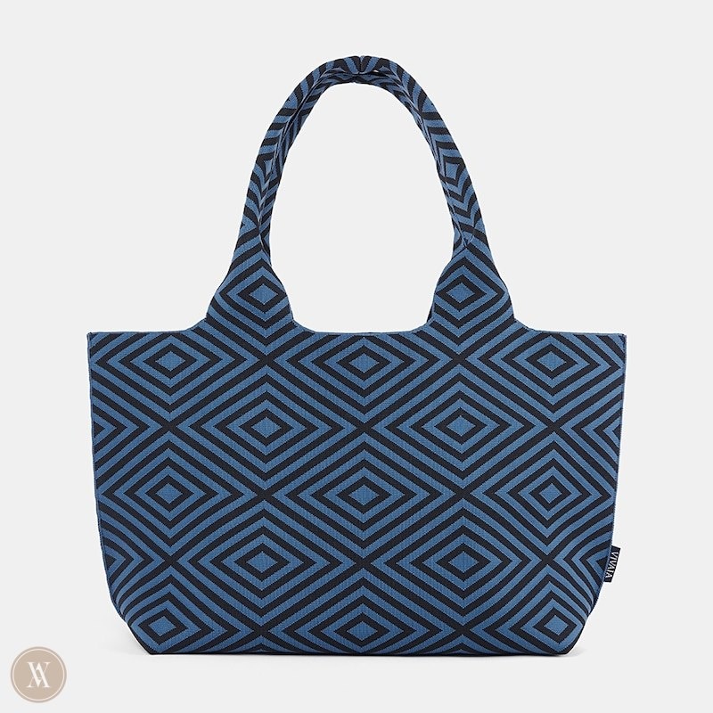 VIVAIA Wallace Tote-Diamond Tassen Dames Blauw | XKC-2590