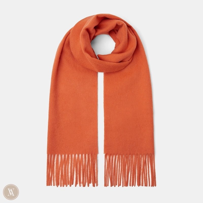 VIVAIA Wol Scarf-Orange Red Sjaals Dames Oranje Rood | LVV-5229