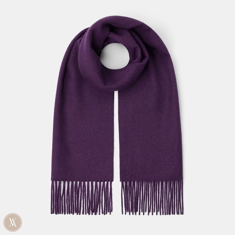 VIVAIA Wol Scarf Sjaals Dames Paars | TVF-0057