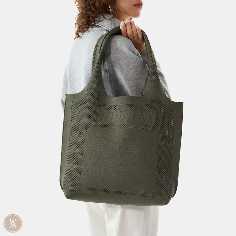 VIVAIA Zahara Tote Tassen Dames Grijs Groen | FJQ-8496