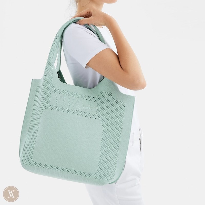 VIVAIA Zahara Tote Tassen Dames Mintgroen Groen | IEH-9704