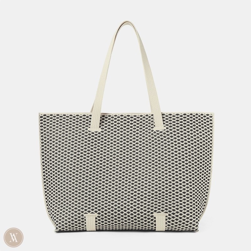 VIVAIA Zaneta Tote Tassen Dames Zwart Wit | LQM-6378